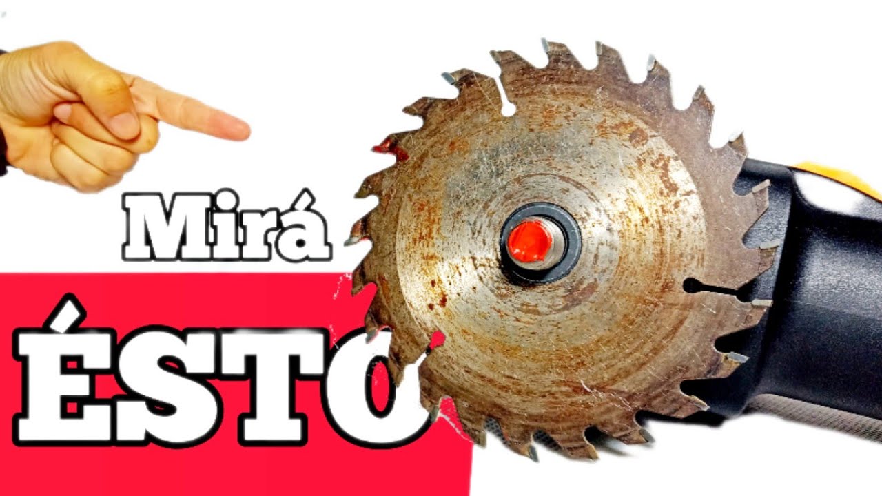 NUNCA uses DISCO de SIERRA en AMOLADORA ANGULAR !! para cortar MADERA