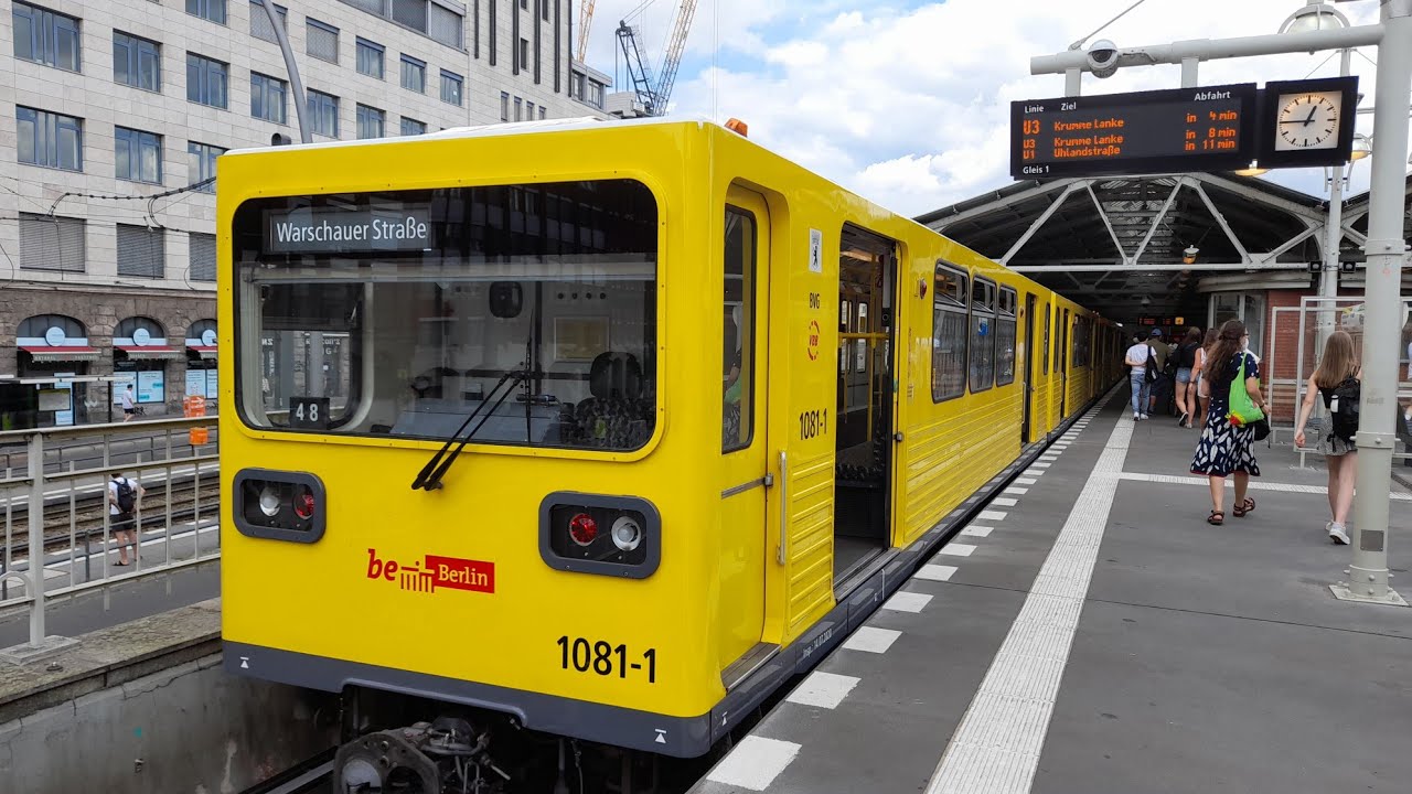 U-Bahn Berlin Mitfahrt von Krumme Lanke bis Warschauer Straße im GI/1E auf der U3 Komplette Linie