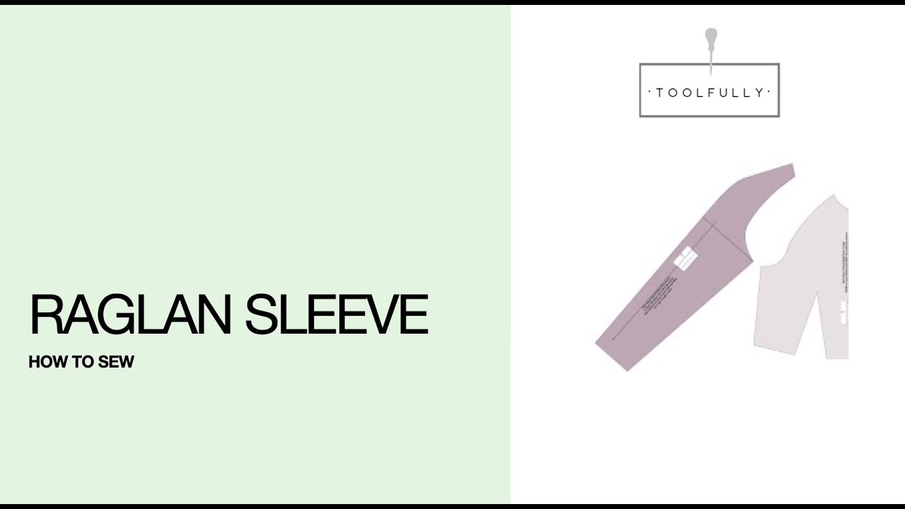 Sewing a raglan Sleeve.