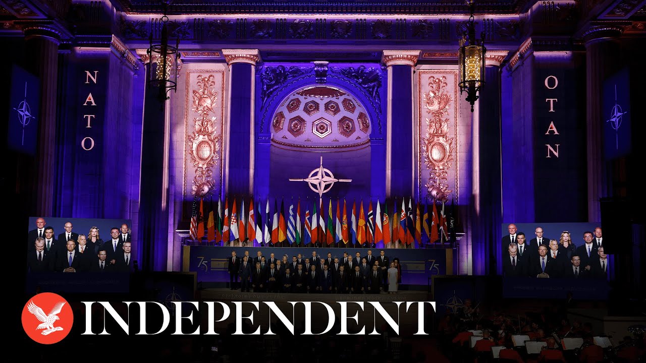Live: Nato world leaders arrive in Washington DC for summit