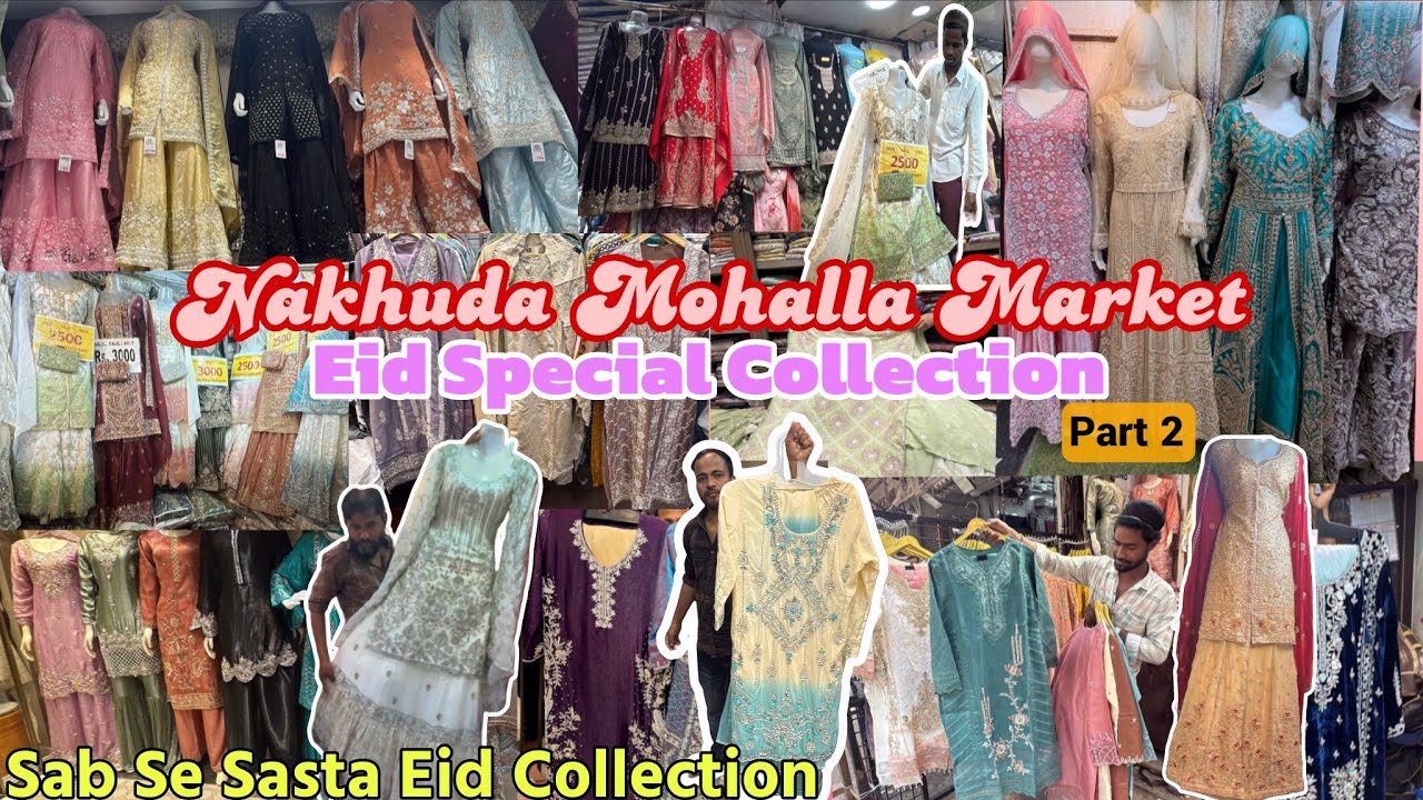 Nakhuda Mohalla Market Mumbai 🛍️|Budget Eid & Party Wear Shopping |Latest Trending Collection Part 2