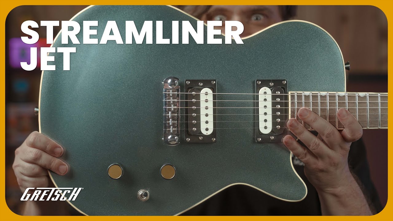 Совершенно новая электрогитара Gretsch Streamliner Jet — Gunmetal (обновление 2025 года)