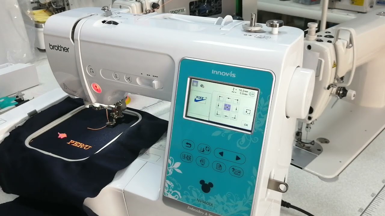 BORDADO CON USB EN BORDADORA BROTHER NV960DL