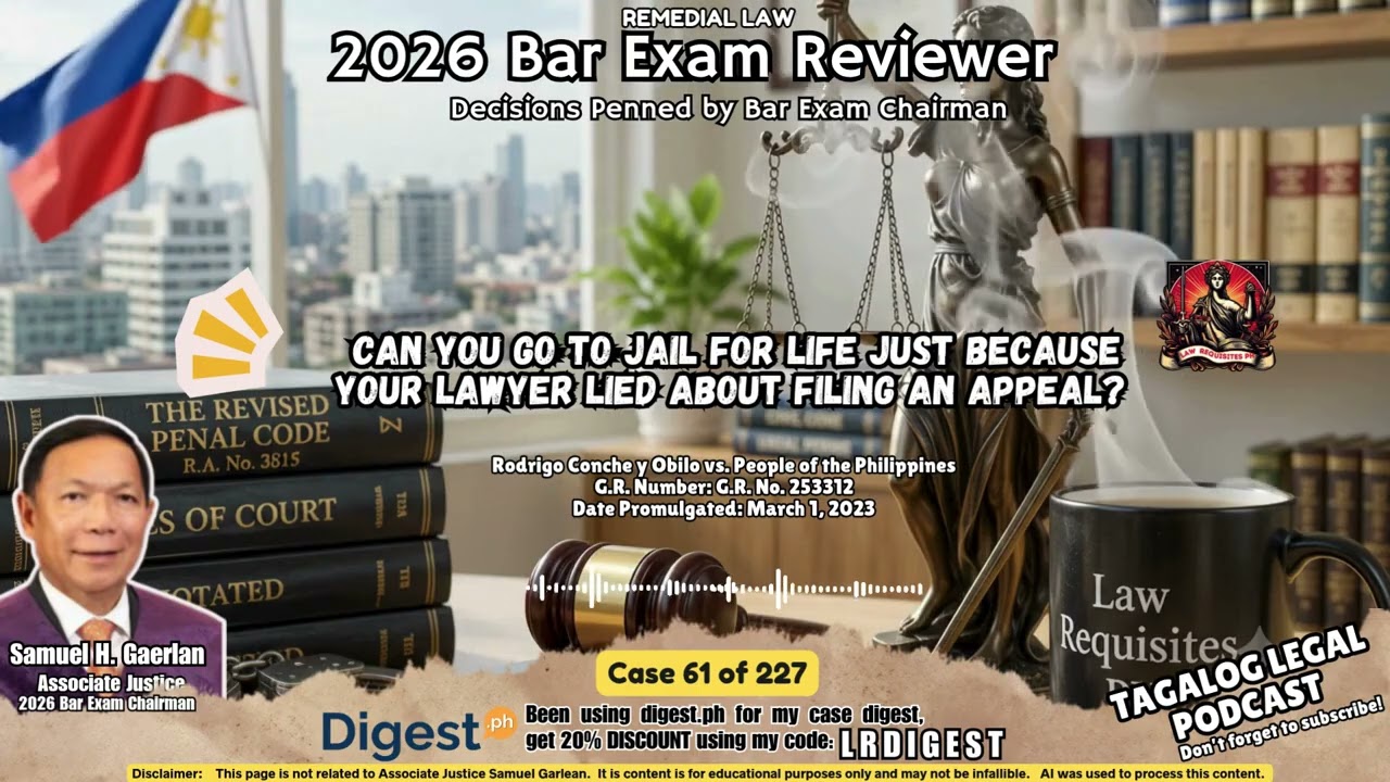 Case 61 of 227: Can You Go to Jail for Life Just Because Your Lawyer Lied About Filing an Appeal?