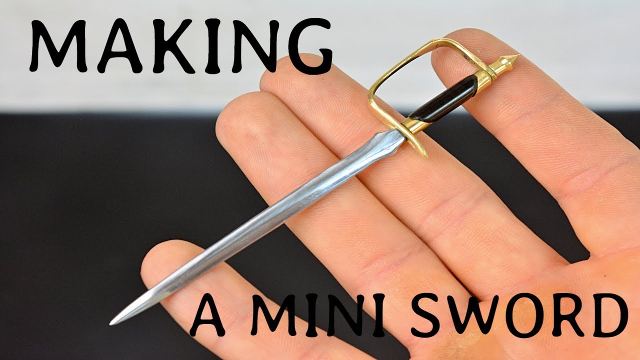 Making a mini sword from scrap iron
