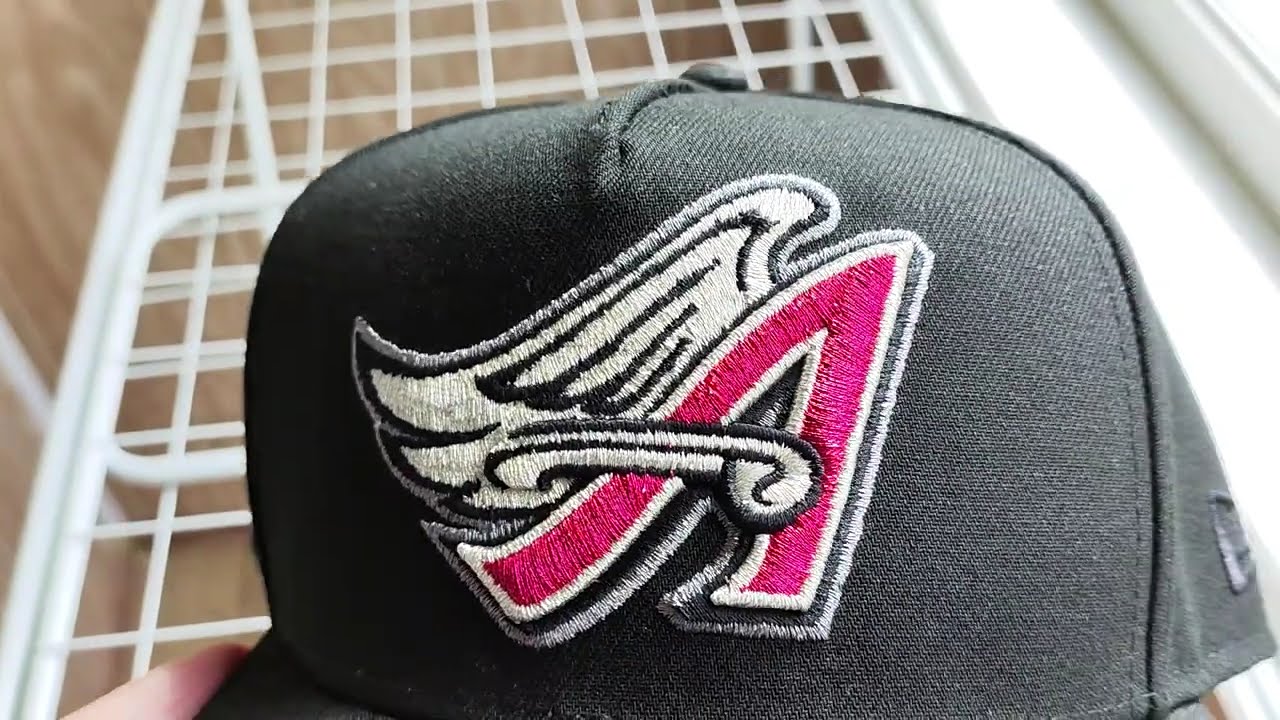 Бейсболка New Era 9FIFTY A-Frame Anaheim Angels 40TH Anniversary Metallic Edition Black/Grey UV