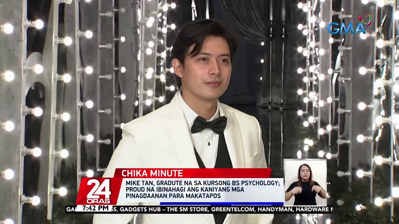 Mike Tan, graduate na sa kursong BA Psychology | 24 Oras