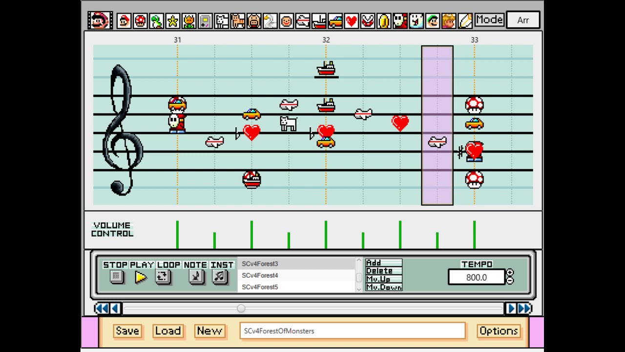Forest of Monsters - Super Castlevania IV - Super Mario Paint