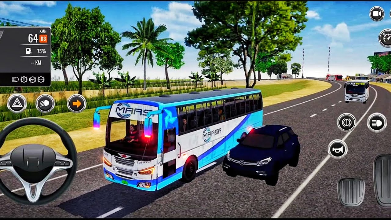 JESSORE TO  KHULNA game 🎮#bussimulatorbangladesh 3D driving Highway public road jamuna