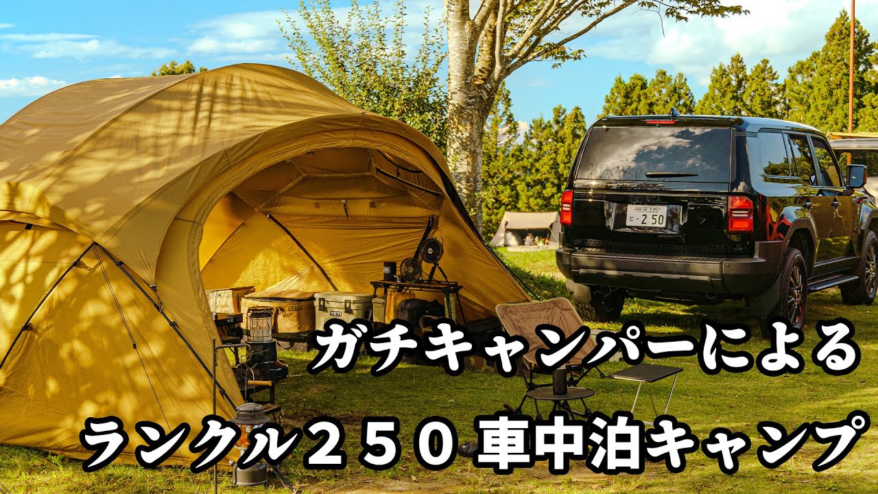 【新車】ランクル２５０で車中泊キャンプしてみた【Beetle16】