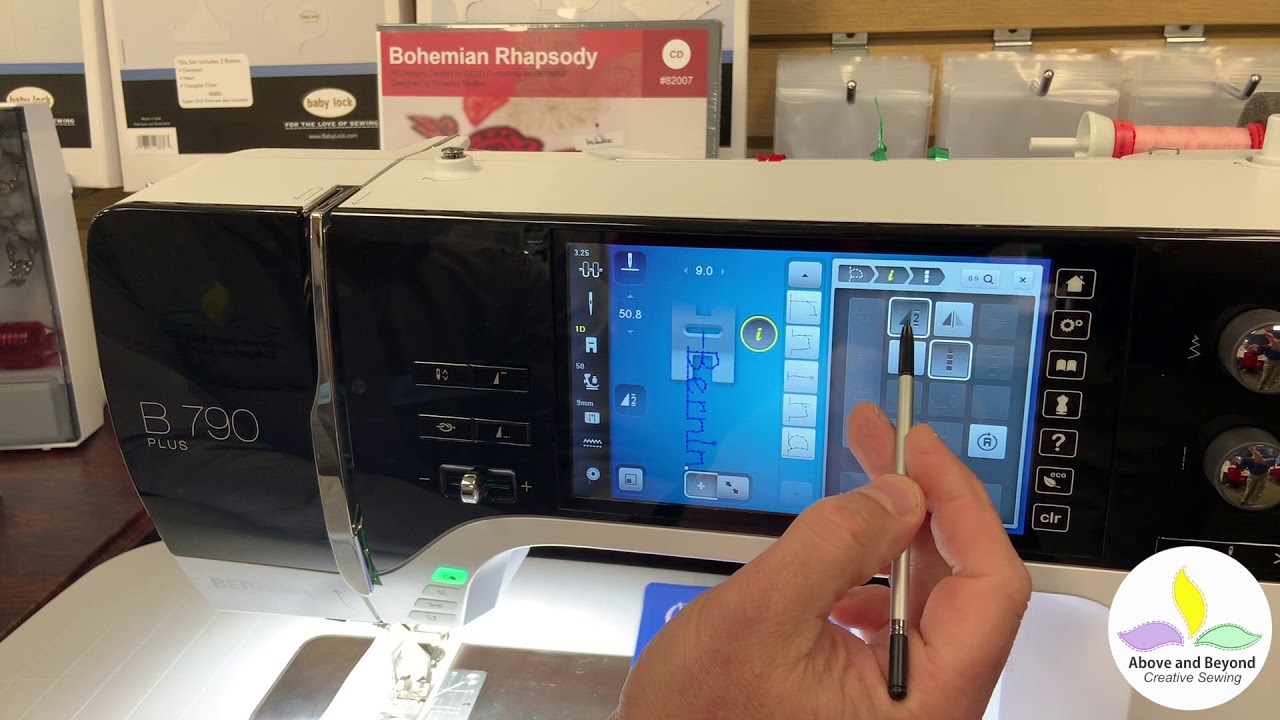 Орфография с помощью Bernina 790 plus
