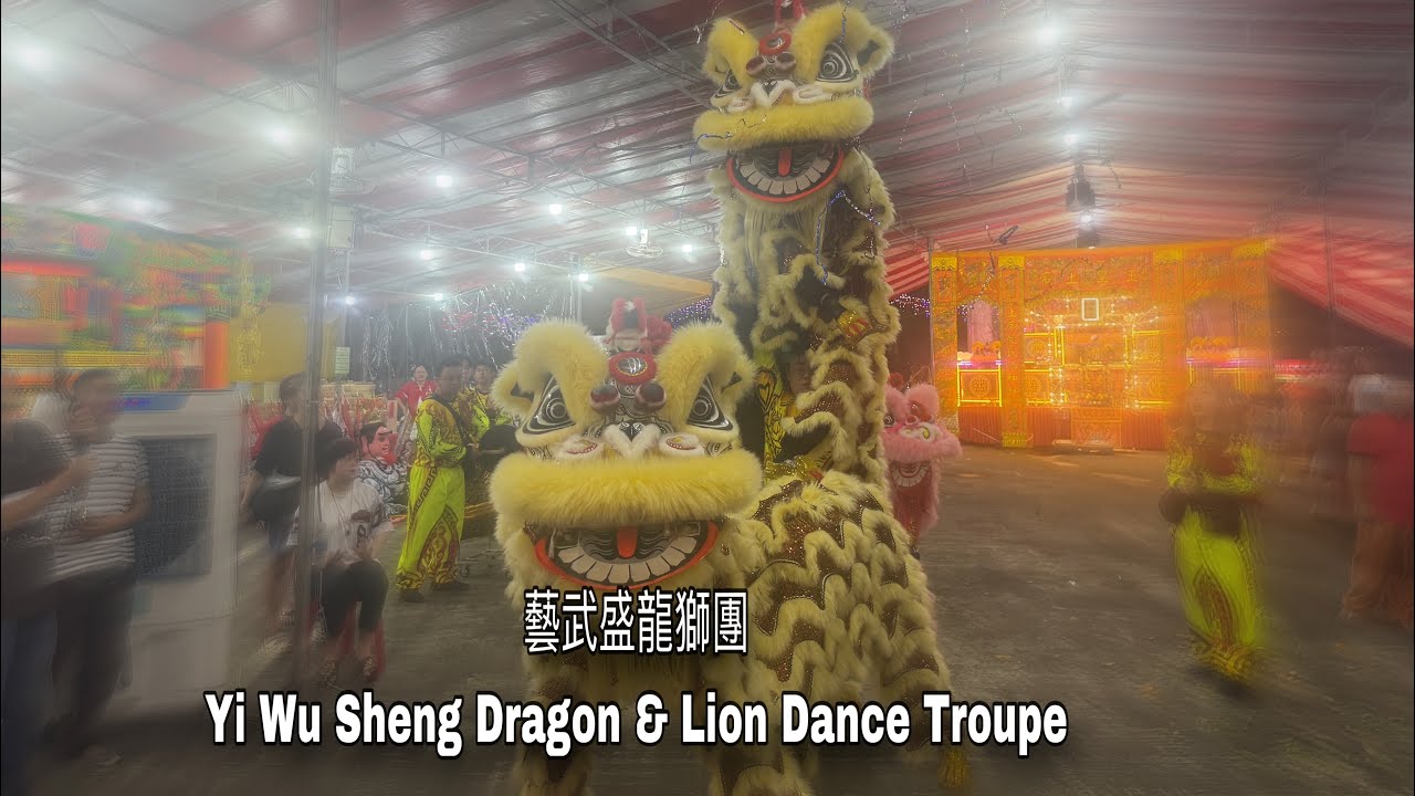 4k 新加坡藝武盛龍獅團 Singapore Yi Wu Sheng Lion Dance Cai Qing Performance at 南玄壇 28.3.25
