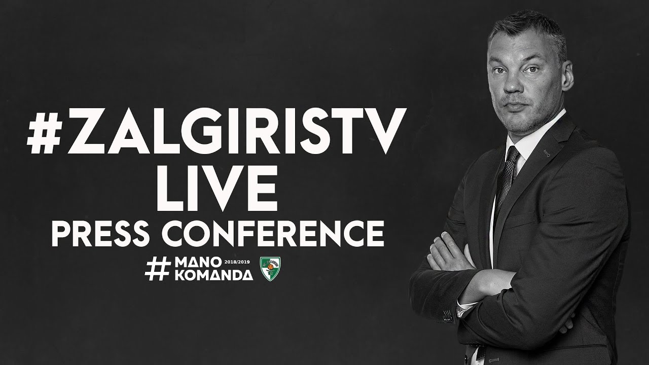 EuroLeague: Žalgiris Kaunas – Bayern Munich press conference