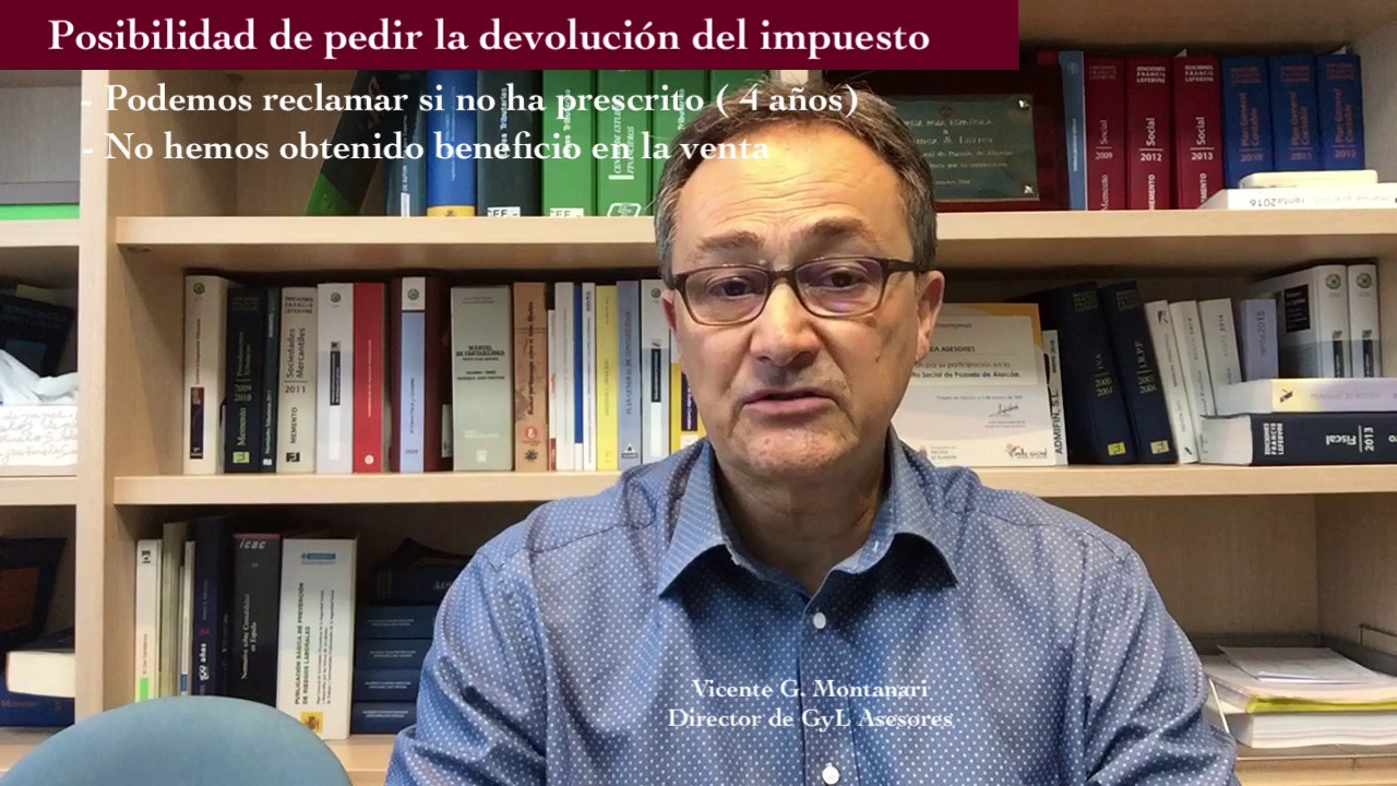 Devolución de la plusvalía municipal