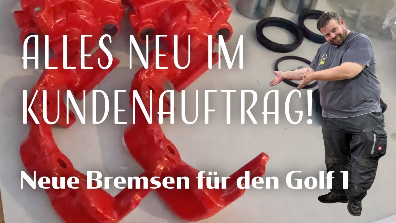 Neue Bremse für den Golf 1 im Kundenauftrag