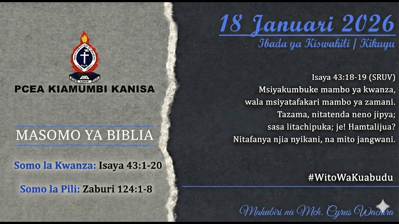 Second Service - 18th January 2026
