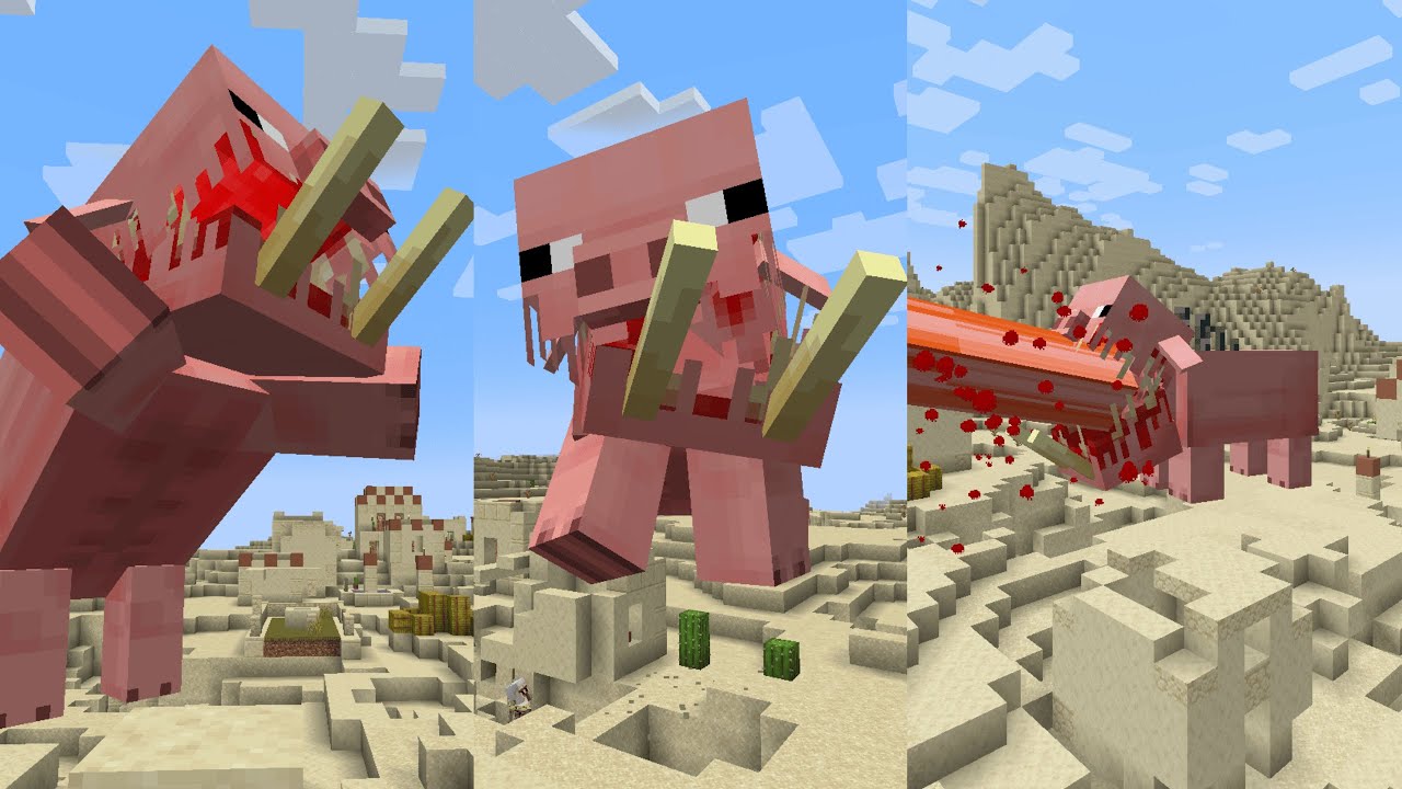 Pigzilla, Minecraft Mod (Showcase 1.20.1)