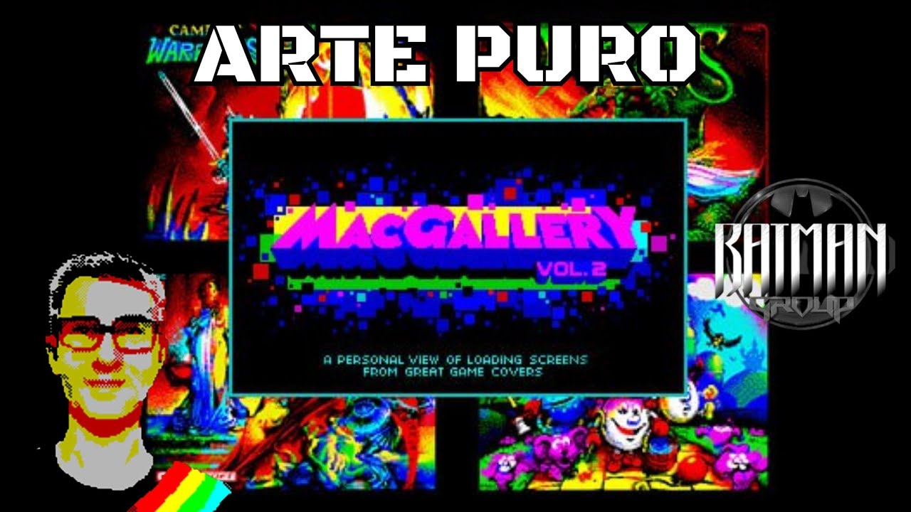 ¡ARTE PURO! -  MAC Gallery Vol 2 ZX Spectrum 128K (BATMAN GROUP) Slide Show demo POSADAS 2024