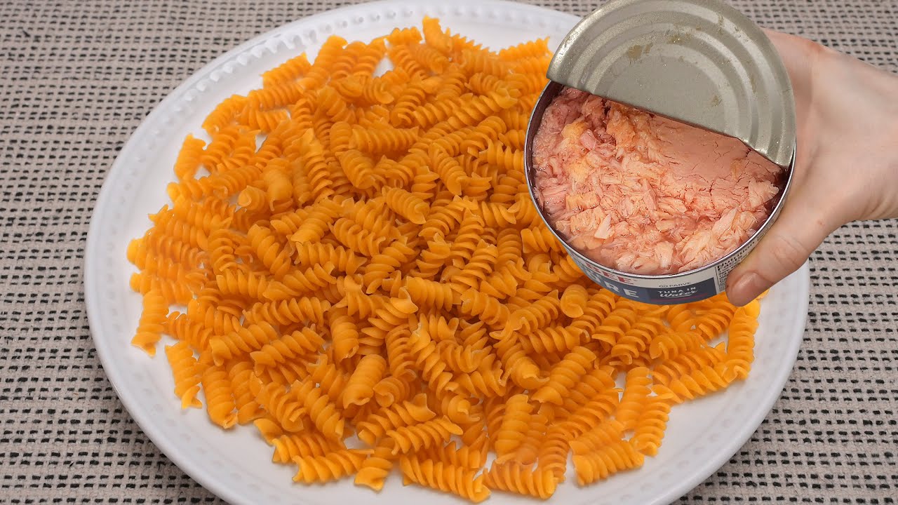 If you have canned tuna and pasta, prepare a delicious dinner for the family!