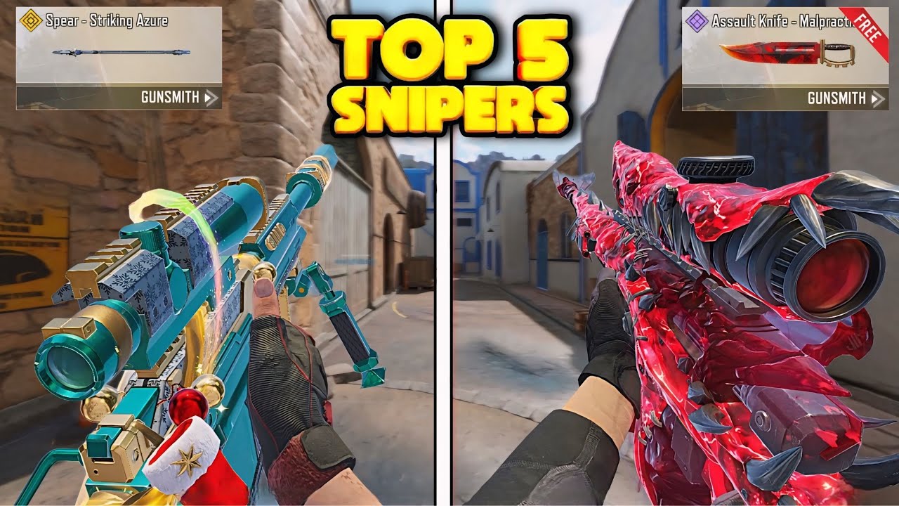 TOP 5 Best Meta Snipers + Gunsmith in CODM (Season 1)