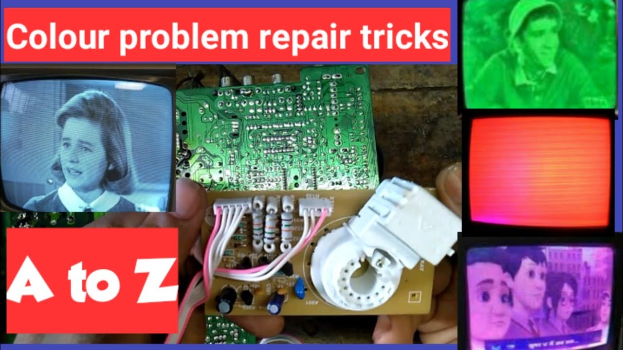 How to repair Colour problem in crt TV.