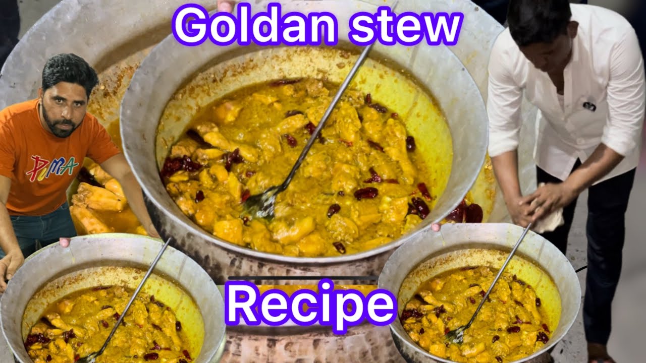 मुस्लिम गोटो में बनने वाला ख़ास गोल्डन स्टू चिकन खाने वालो की पहली पसंद है khas goldan stew Recipe 😋
