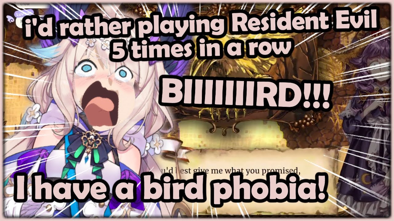 Enna tries to overcome her Birb Phobia. Proud of you, girl🥲