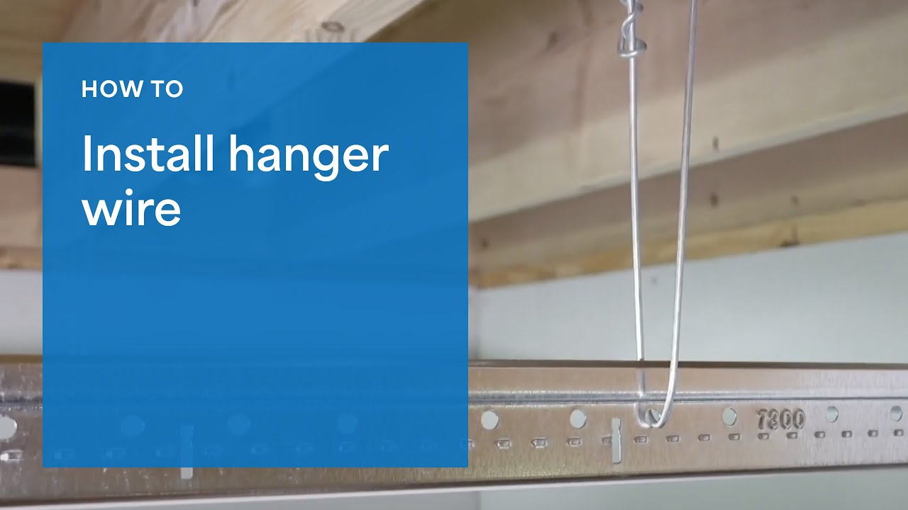 How To Tie Hanger Wire For A Drop Ceiling