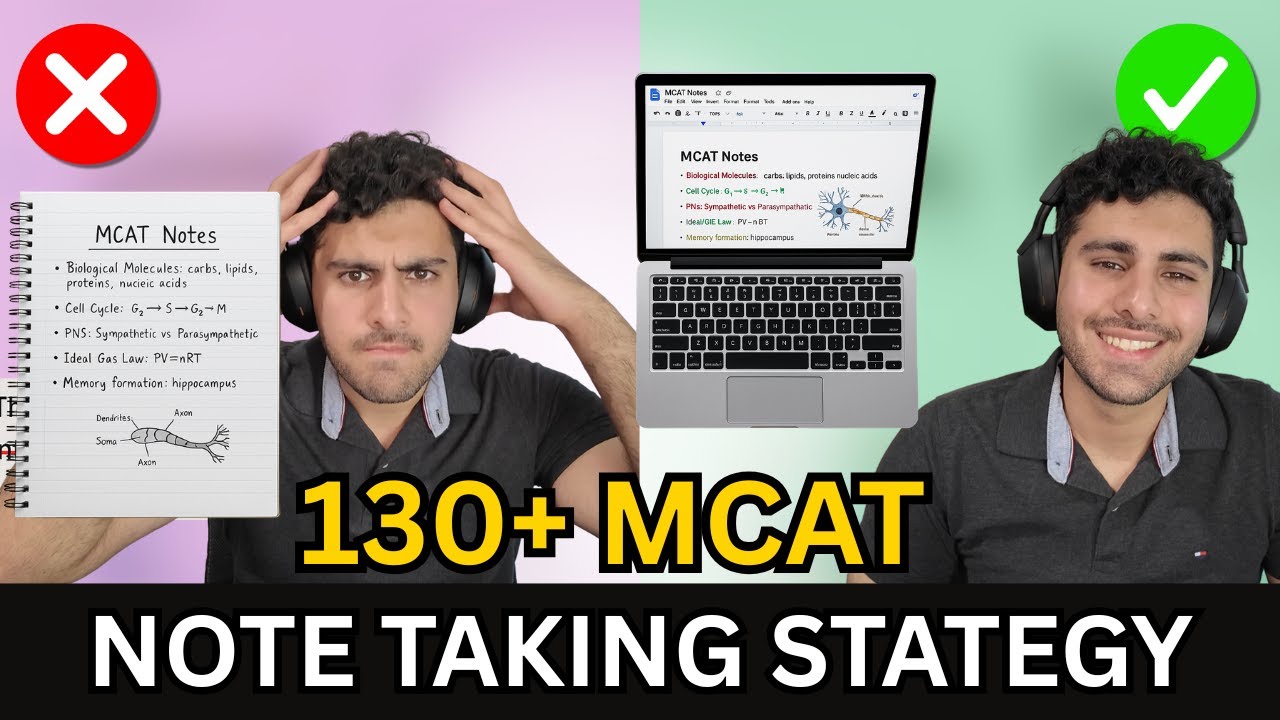 How I Took Notes to Score 130+ on the MCAT