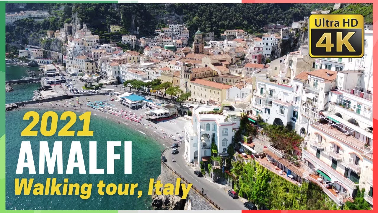 AMALFI, Italy walking tour 4K