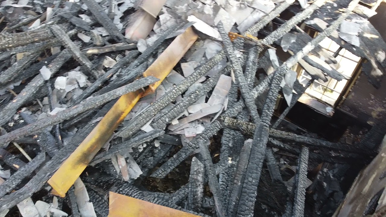 Fire damage to old building Summerhill College Apr 2021