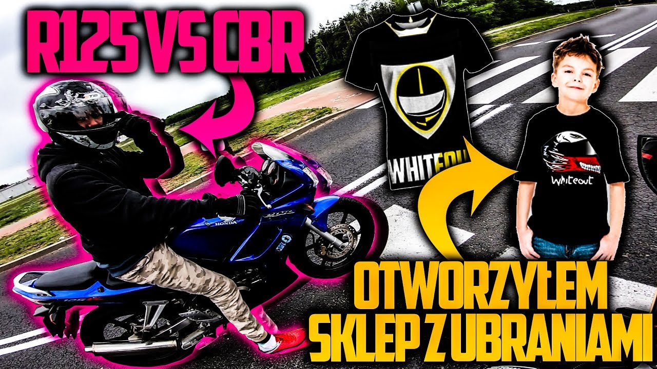 OTWORZYŁEM WŁASNY SKLEP | CBR125 VS R125 | Whiteout