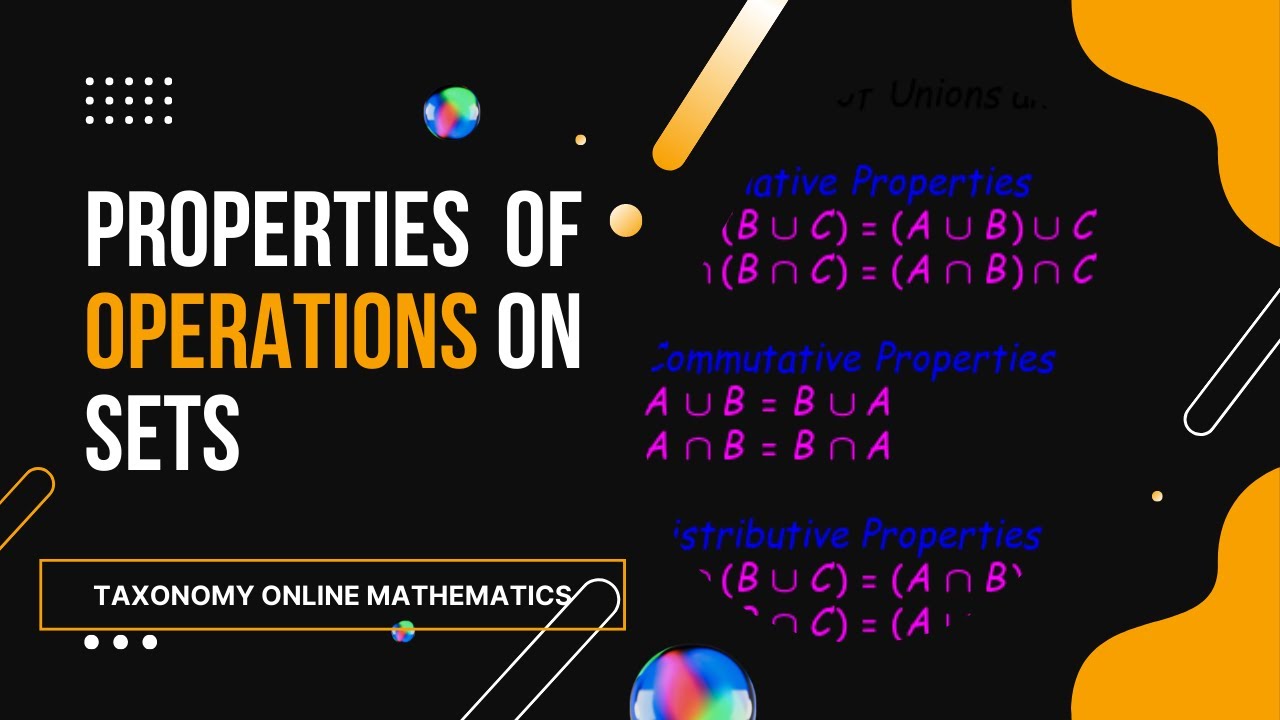 Properties of Operations on Sets