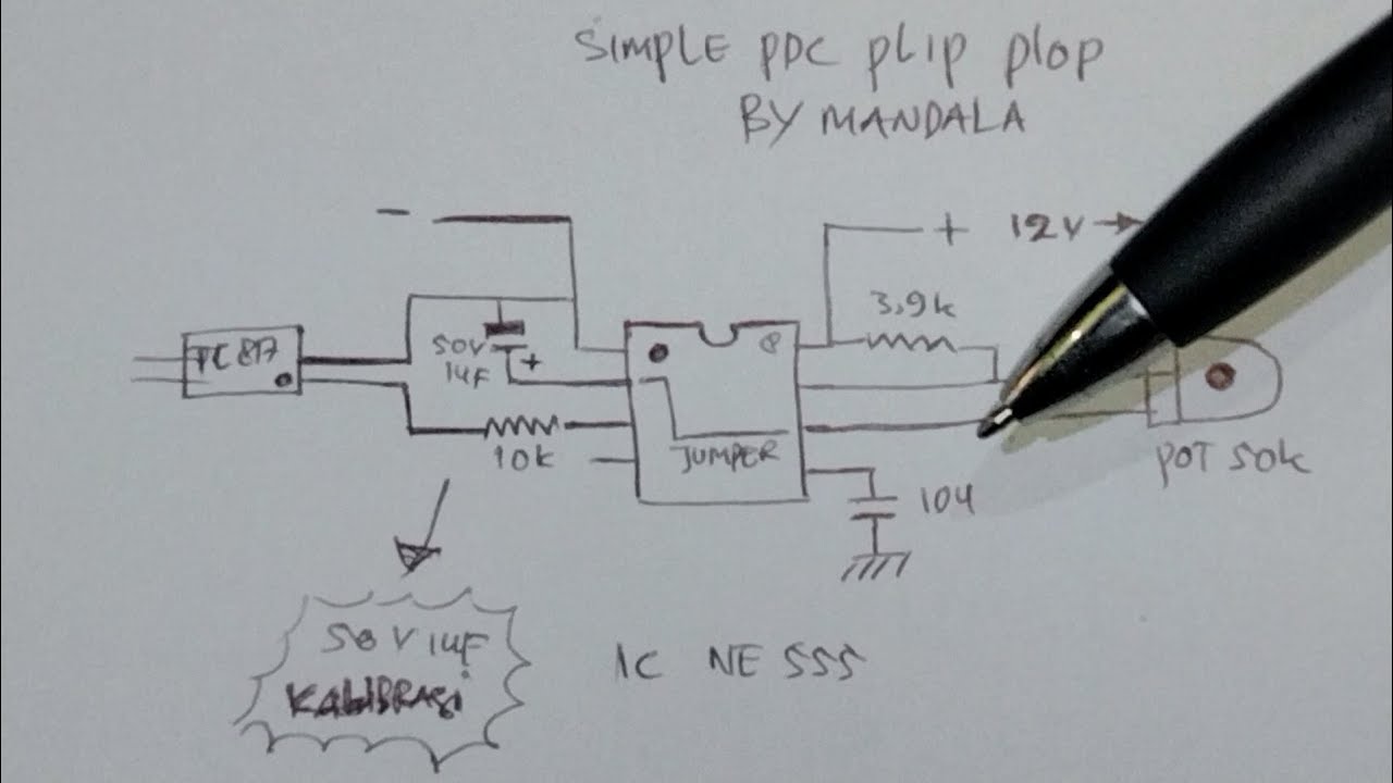 SKEMA SIMPLE PDC PLIP PLOP IC NE 555