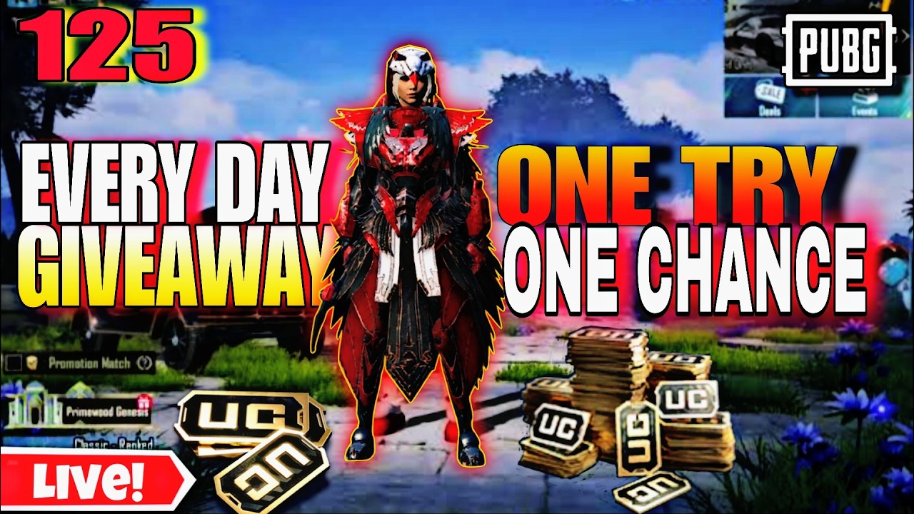 One Try One Chance Live PUBG Mobile | ik is live 125