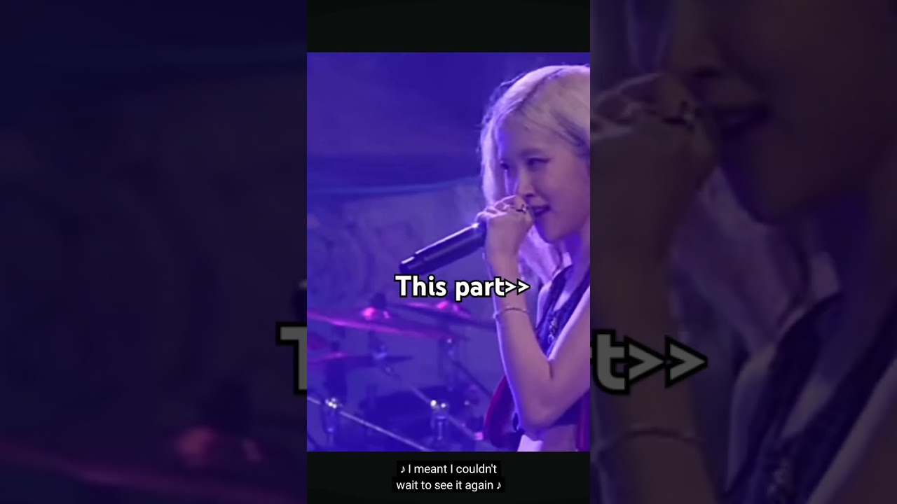 she sing it live😍🤯#ros&eacute;