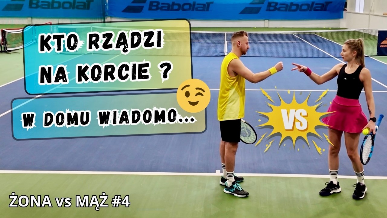 Wielki REWANŻ - gramy CAŁEGO SETA II ŻONA vs MĄŻ #4 #tenis