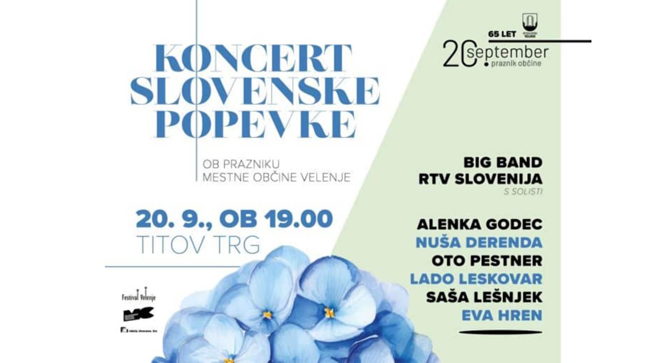 KONCERT SLOVENSKE POPEVKE - ob prazniku Mestne občine Velenje.