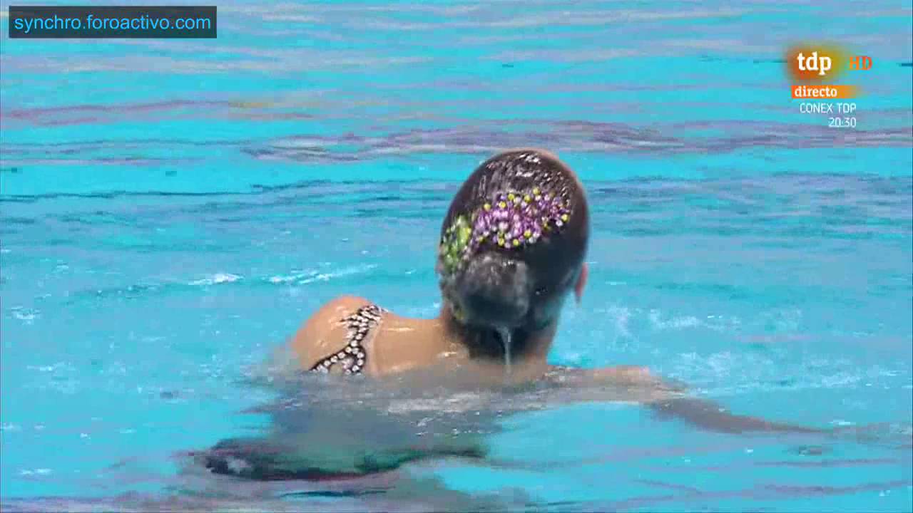 Margot de Graaf (NED) Solo Free Final London European Aquatics Championships 2016