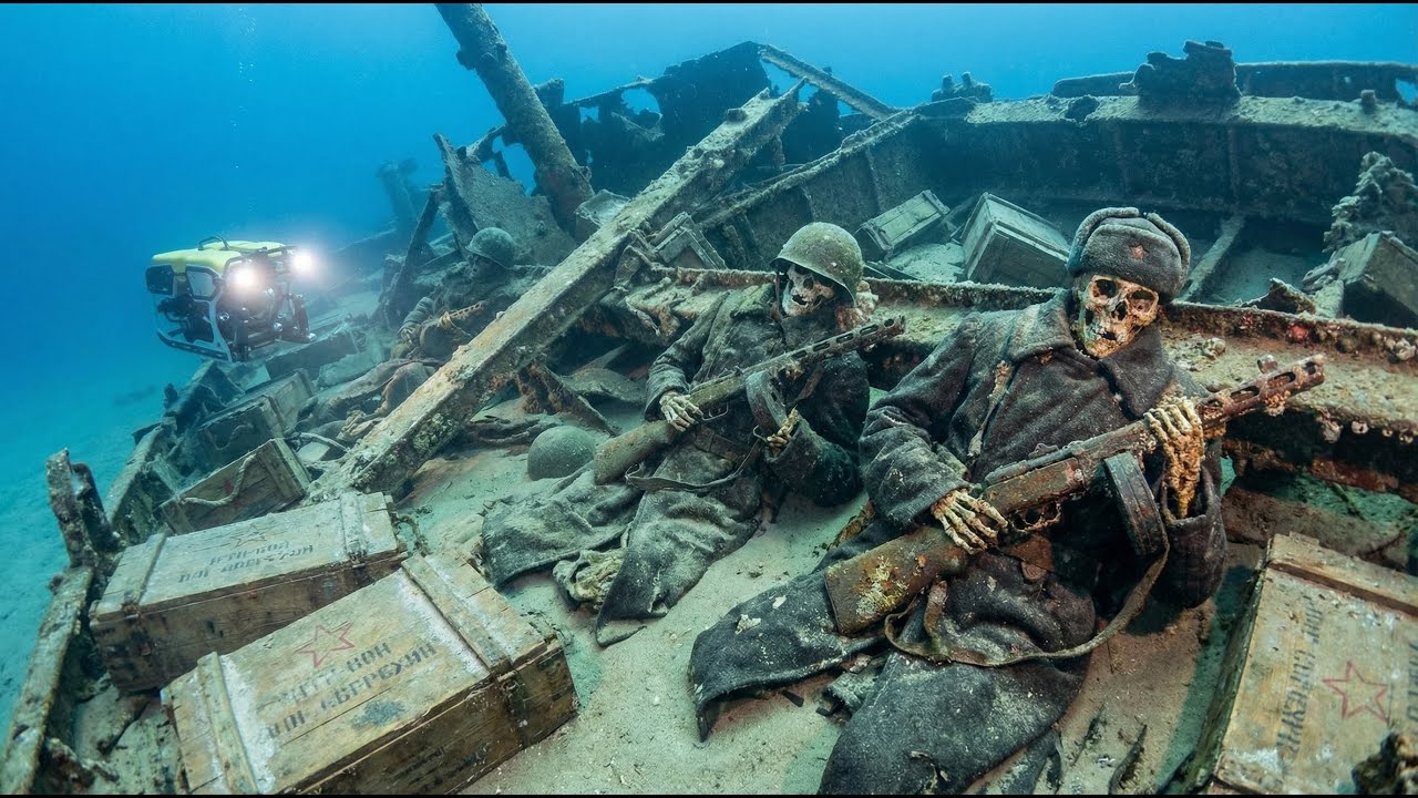 83 Years Later: The Discovery of Winter Gear Frozen in Time Inside the Soviet Arctic Convoy Wreck