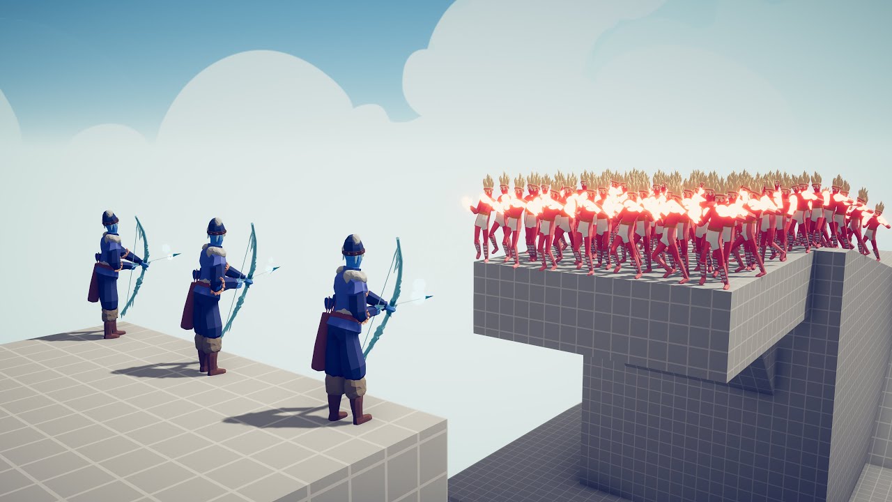 3x GOD ICE ARCHERS vs 100x UNITS - Totally Accurate Battle Simulator TABS