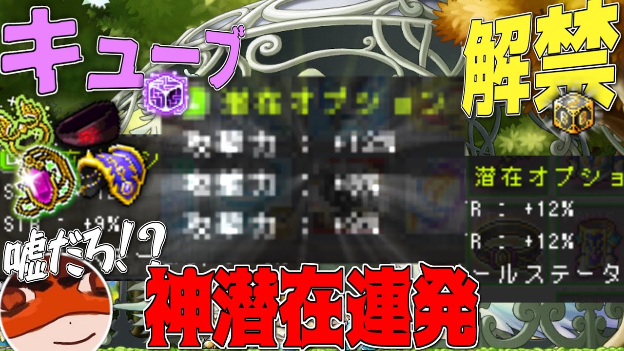 【メイプルストーリー】キューブ解禁で大勝利する男