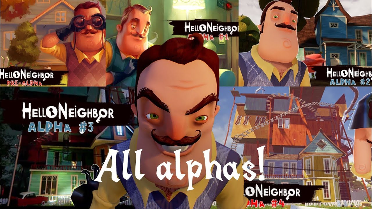 Beating EVERY Hello Neighbor Alpha so you don't have to!