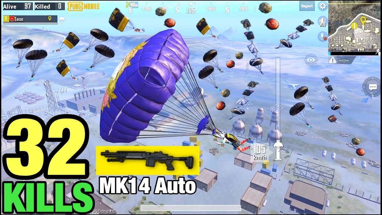NEW WORLD RECORD IN SEASON 9 | 32 KILLS BEST GAMEPLAY IN MILITARY BASE | TACAZ PUBG MOBILE