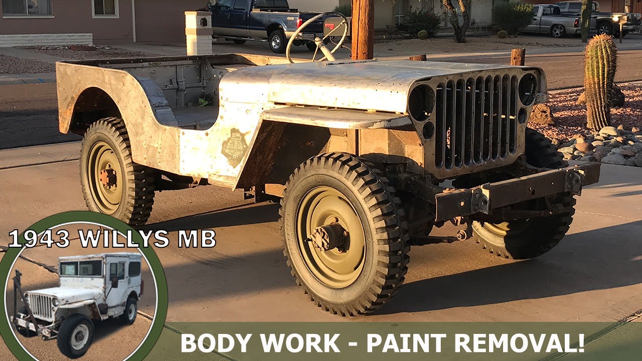 1943 Willys MB Restoration | Paint and Accessories Removal | ASMR