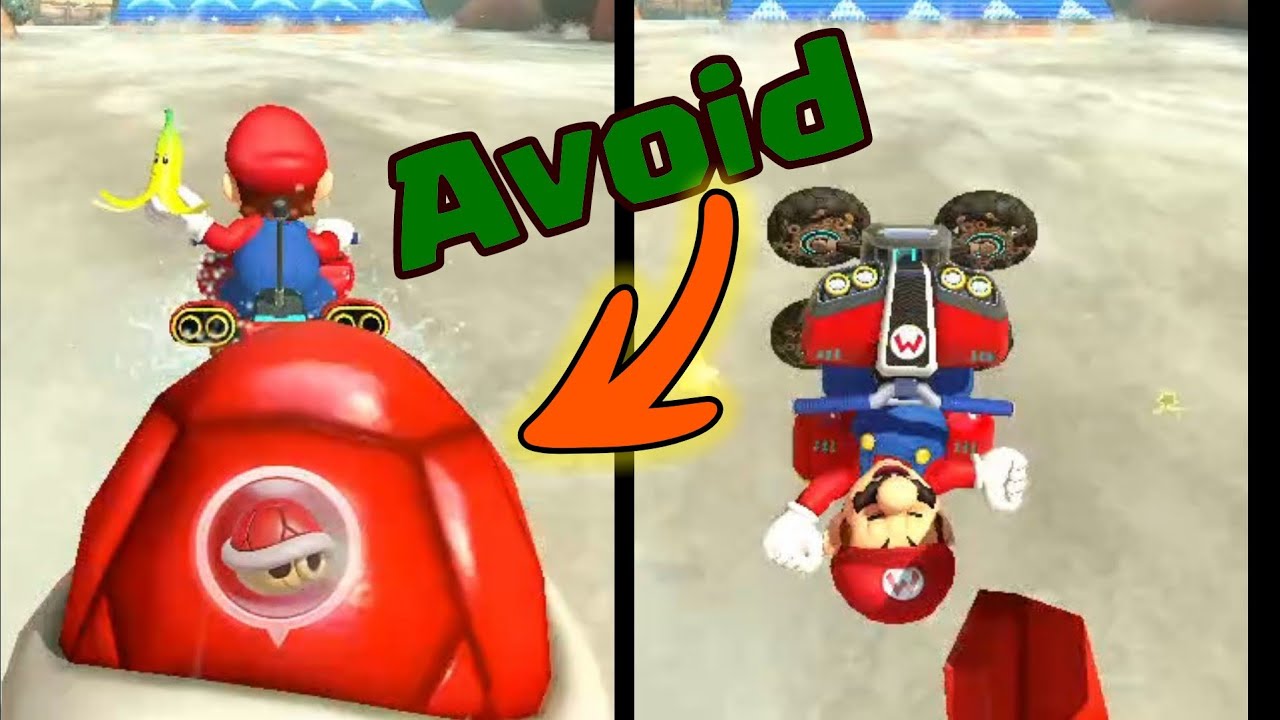 Mario kart how to avoid red shells