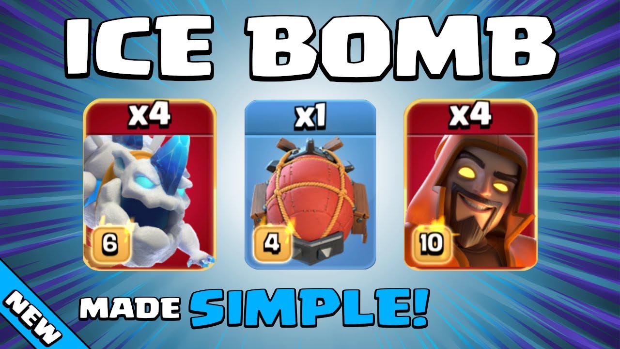 ICE HOUND + SUPER WIZARD BLIMP = BASE CRUSHED! TH13 Attack Strategy | Clash of Clans