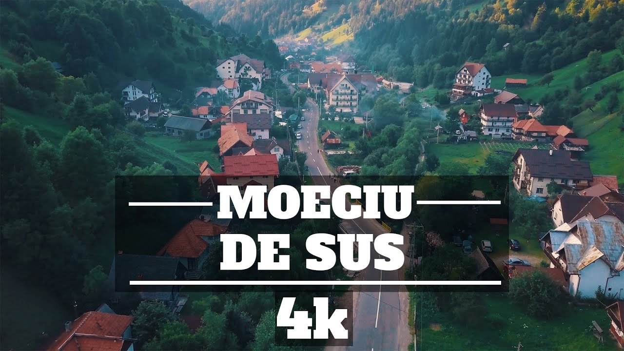 Moeciu de sus, Rom&acirc;nia - 2020 Drone 4k