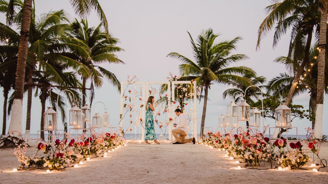 HERMOSA PROPUESTA DE MATRIMONIO EN PLAYA DEL CARMEN: SARA & TOMÁS || Bea Events