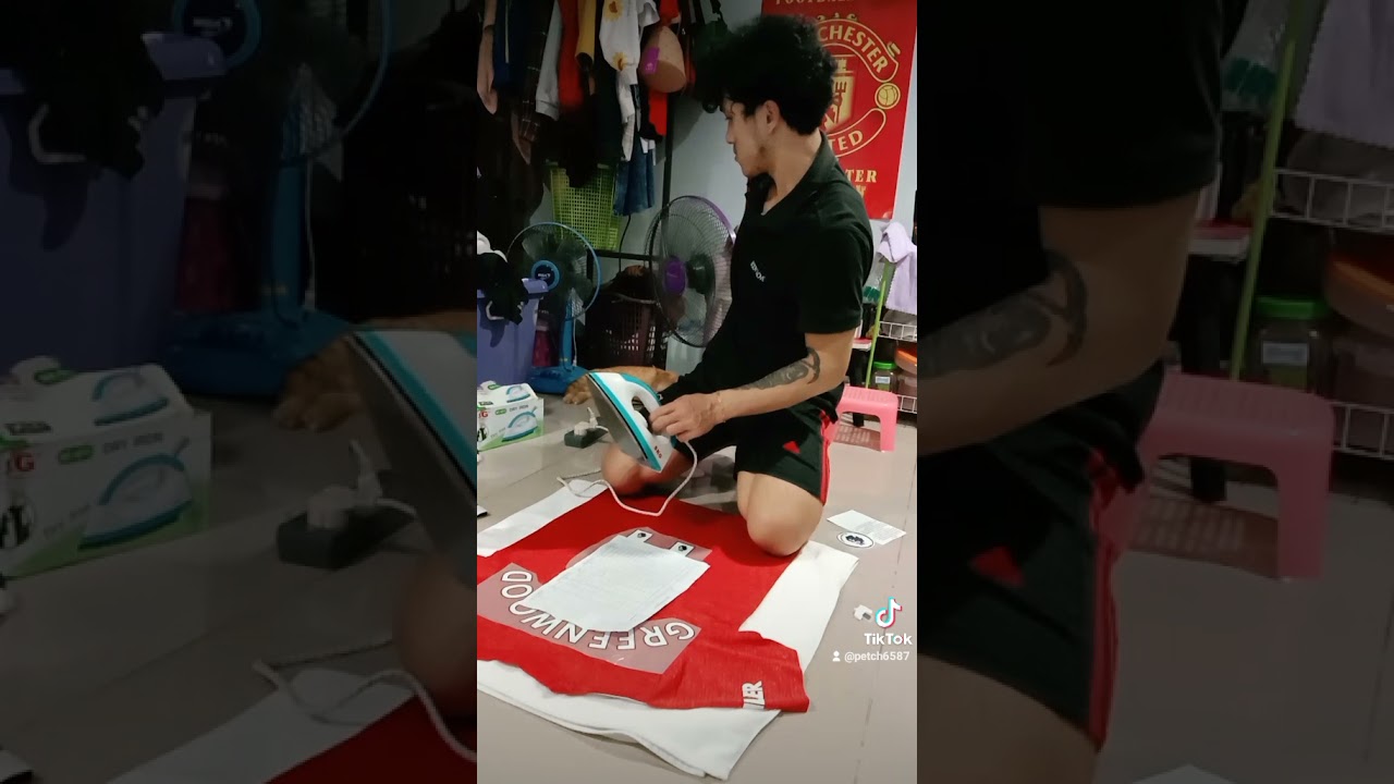 ใช้เต้ารีด ทำเฟล็กเบอร์เสื้อ